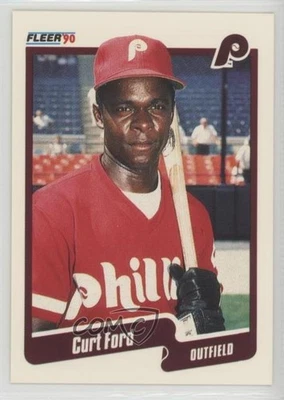 1990 Fleer Printed in Canada Curt Ford #557 - Image 1 of 2