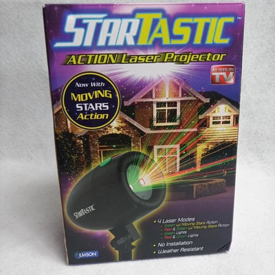 Startastic Action Laser Projector With Moving Stars - 4 Modes - New  in open box - Image 1 of 4