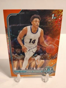 2021-22 Bowman U Jared Rhoden /25 1. Bowman Orange Shimmer Refractor SSP RC #44 - Bild 1 von 2