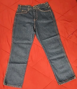 Mission Ridge Denim Workwear Men's 34x30 Dark Blue Jeans Straight/ 100% Cotton  - Picture 1 of 7