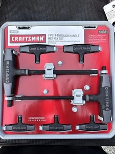 Sears Craftsman Nos 7pc Metric T Through Handle Hex Key Set 46384 - Picture 1 of 8