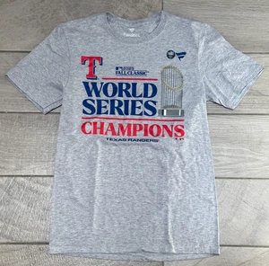 Texas Rangers Men's 2023 World Series Champions Locker Room T-Shirt-Heather Gray - Picture 1 of 4