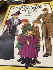 Amerikanische Familie der 1890er Dover Paper Dolls von Tom Tierney 1987 / Seiten fehlen - Bild 1 von 9