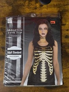 Suit Yourself Woman Adult Standard Skeleton Tank Top Costume Dress Up Halloween - Picture 1 of 2