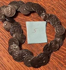 Vintage Pewter Buttons~ 30 Norwegian Factory Errors. - Picture 1 of 13