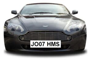Plaque d'immatriculation privée James Bond 007, service de Sa Majesté