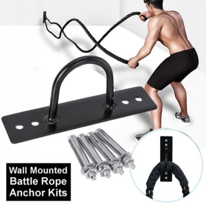 Wall Mounted & Floor Mounted Battle Rope Anchor Kits for Gym Workout - Picture 1 of 3
