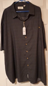 Camisa de campamento con botones North Hudson para hombre talla 2XB gris estampado SS NUEVA CON ETIQUETAS PRECIO DE VENTA SUGERIDO POR EL FABRICANTE $45 - Imagen 1 de 10