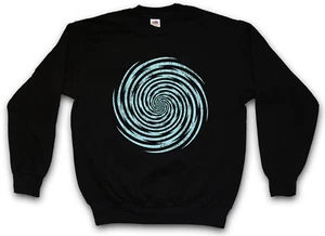 SPIRAL LIGHTNING PULLOVER SWEATSHIRT Hypno Labyrinth Mystic Hypnotic Circle - Bild 1 von 1