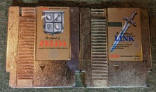 The Legend of Zelda 1 and 2 Adventure of Link Gold NES Nintendo Lot Set 2 TESTED