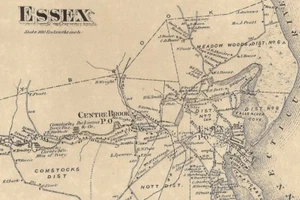 Essex Deep River Centerbrook CT 1874 Maps with Homeowners Names Shown - Picture 1 of 10