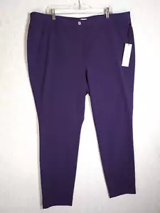 Pantaloni eleganti Calvin Klein donna 20W più melanzana vestibilità moderna - Foto 1 di 10