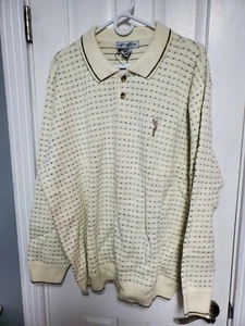  Suéter de Golf CYPRESS LINKS Cuello Bordado Golfista Crema Para Hombres 2XL NUEVO CON ETIQUETAS  - Imagen 1 de 6