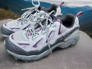 Columbia Shoes Womens 7.5 Storm Hiking Sneakers BL 3564-221 Brown Purple Mesh - Picture 1 of 10