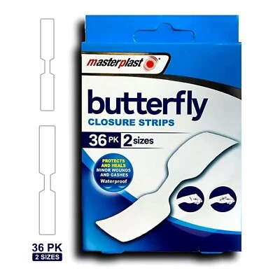 Skin Closure Strips Butterfly Steri Cut Support Stitches 3mm Width - 36 Sterile - Image 1 of 4