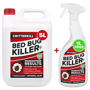 More details for 5+1l strong bed bug treatment killer spray aerosol crawling insect insecticide
