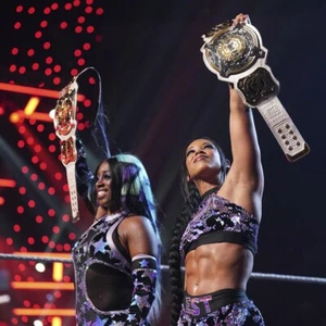 BIANCA BELAIR & NAOMI 8x10 COLOR PHOTO ROH ECW WWE NXT AEW NXT - Picture 1 of 1