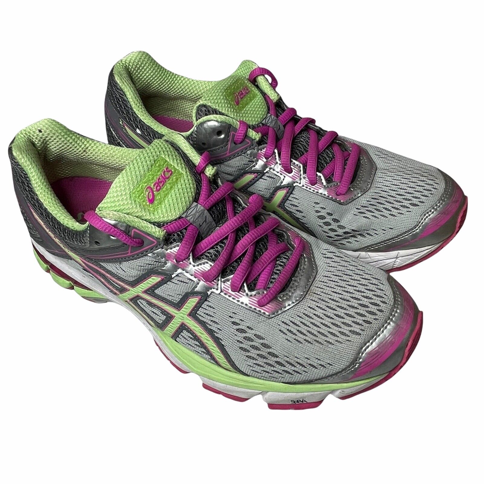 Asics Gel GT 1000 Running Shoes Gray Pink Volt T5A8N Women's Size 9.5 | eBay