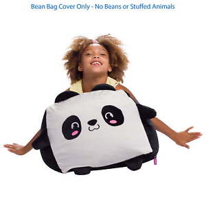 Bean Bag Chair Stuffable Cover Soft Cover Kids 1.5 ft Black