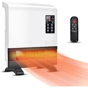 Trustech Wall Mounted or Freestanding Electric Space Heater with Remote Control - Picture 1 of 9