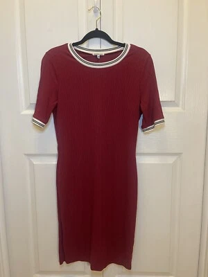 Charlotte Russe - Vestido Suéter Jersey Tejido Granate - Junior Talla M - Navidad Foto 1 de 4