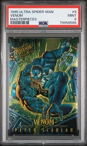 1995 Fleer Ultra Spider-Man Masterpieces | Venom #9 Scanlan LE | PSA 9 - Bild 1 von 2