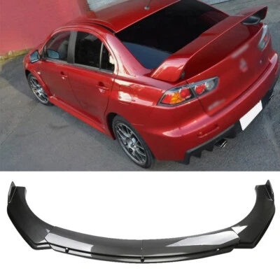 For Mitsubishi Mirage Carbon Style Car Front Bumper Chin Lip Spoiler Splitter - Image 1 of 4