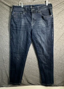 True Religion Jeans Men’s Size 34 Dark Blue Straight Danny Tapered Stretch - Picture 1 of 13
