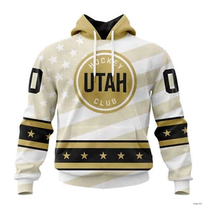 Custom Utah Hockey Club Special Military Hoodie Pullover Hockey Team - Picture 1 of 13