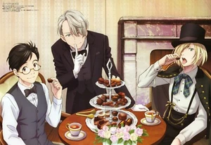poster promo Yuri on Ice Uta no Prince sama anime Ittoki Otoya Victor Yurio - Picture 1 of 3