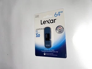 Lexar JumpDrive S75 64GB USB 3.0 Flash Drive - Fast File Transfer - Afbeelding 1 van 4