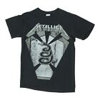 Metallica Męska czarna 2012 European Tour Tshirt | Heavy Metal Rock Band Muzyka Vintage