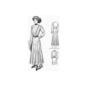 Past Patterns 3373 - Early 1910s Shirt-Waist w/Skirt Dress Pattern bust 32" - Picture 1 of 3