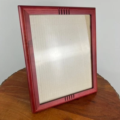 Marco de fotos de palisandro vintage 8x10 detalle de muesca Foto 1 de 4