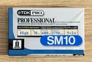 TDK PRO SM 10 Blank Cassette Tape – Sealed – Broken Seal – Case Damaged – NEW - Picture 1 of 6
