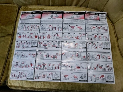 Transformers Robots In Disguise RiD 2001 Landfill Instructions Sheet Only Foto 1 de 4