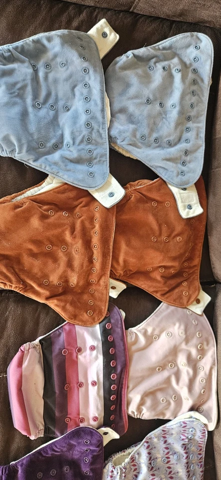 Pre-owned Random Assorted Baby Cloth Reusable Diapers Covers Lot Newborn & Up - Image 1 of 4