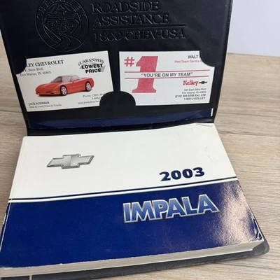 2003 CHEVROLET IMPALA OWNER'S OWNERS MANUAL WITH CASE - Image 1 of 4