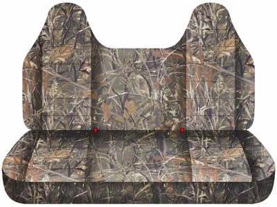 Fundas de asiento de camión camuflaje pato caza se adapta a banco Toyota T100 1992-1998 con HR moldeado Foto 1 de 4