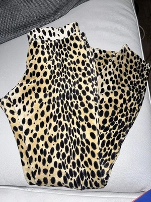 Juicy Couture Cheeta Print Velour Leggings Y2K - Image 1 of 4