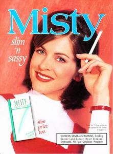 MISTY CIGARETTE AD #27 RARE 1996 VINTAGE OUT OF PRINT  - Picture 1 of 2