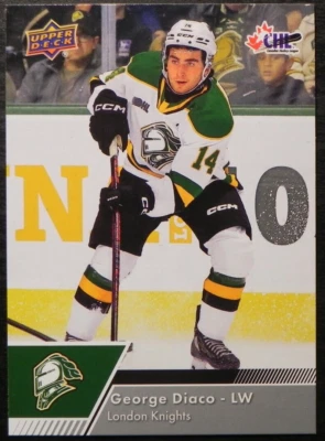 2022-23 22/23 Upper Deck CHL #202 George Diaco London Knights - Image 1 of 2