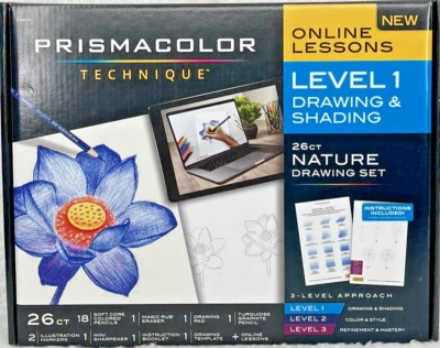 Juego de 26 lecciones de dibujo en línea Prismacolor Technique - NATURALEZA nivel 1 dibujo Foto 1 de 4