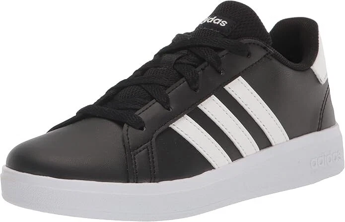 Adidas Big Kids Grand Court 2.0 K Sneaker GW6503 Black/White 100% Authentic New — 第 1/1 张图片