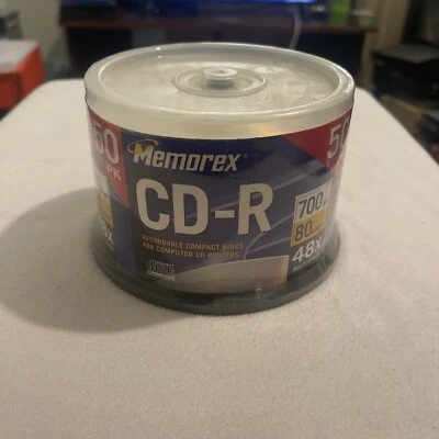 MEMOREX & TDK Music CD-R 50 PK pack Spindle 48X 700MB 80 Minute Blank CDs New - Image 1 of 4