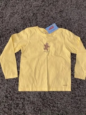 LIFE IS GOOD Pan de Jengibre Infantil Hombre Niñas Mediano (10) Amarillo L/S Nuevo con Etiquetas Foto 1 de 3