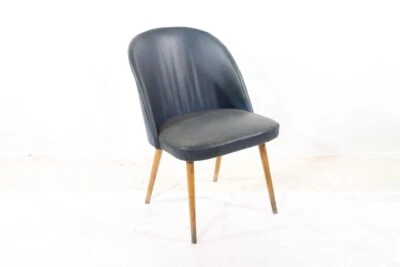 Old Chair Cult Retro Club Chair Lounge Chair Leather Blue - Image 1 of 4