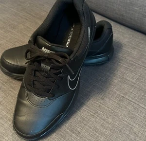 Nike Durasport 4 Mens 844550-001 Golf Cleat Shoes Black And Silver Shoes Size 10 - Picture 1 of 9