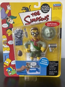 Figura interactiva Simpsons Scout Leader Flanders activada por voz WOS 2002 NUEVA - Imagen 1 de 6