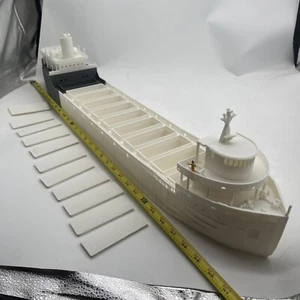 ho scale Edmond Fitzgerald Ore Boat model. Assembled And Unpainted - Picture 1 of 7
